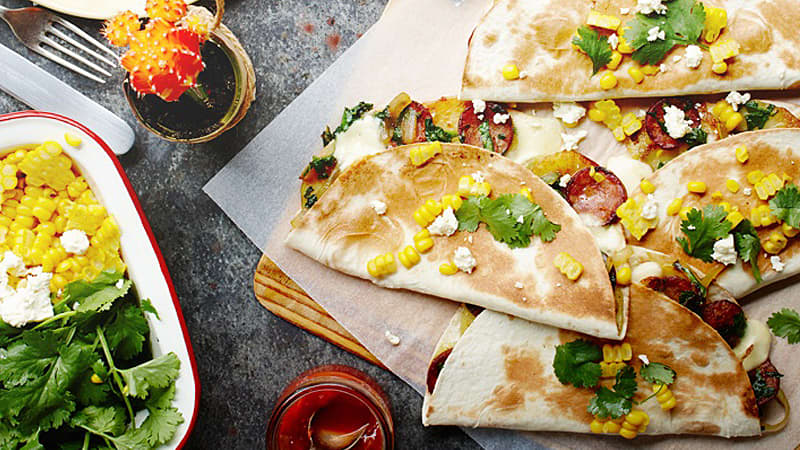 Potato & Chorizo Quesadillas - Mexican Recipes - Old El Paso AU
