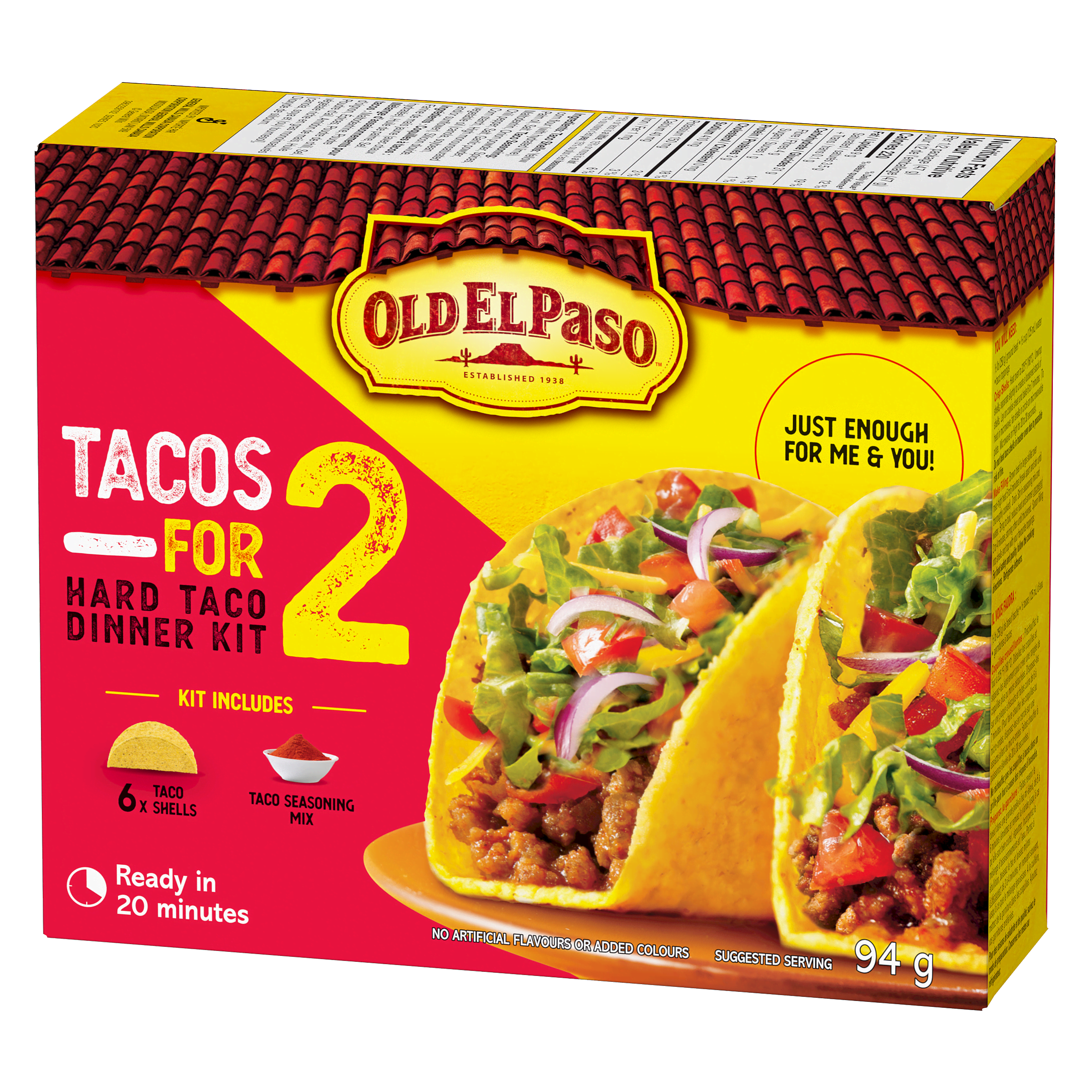 Tacos for Two Hard Taco Dinner Kit - Old El Paso