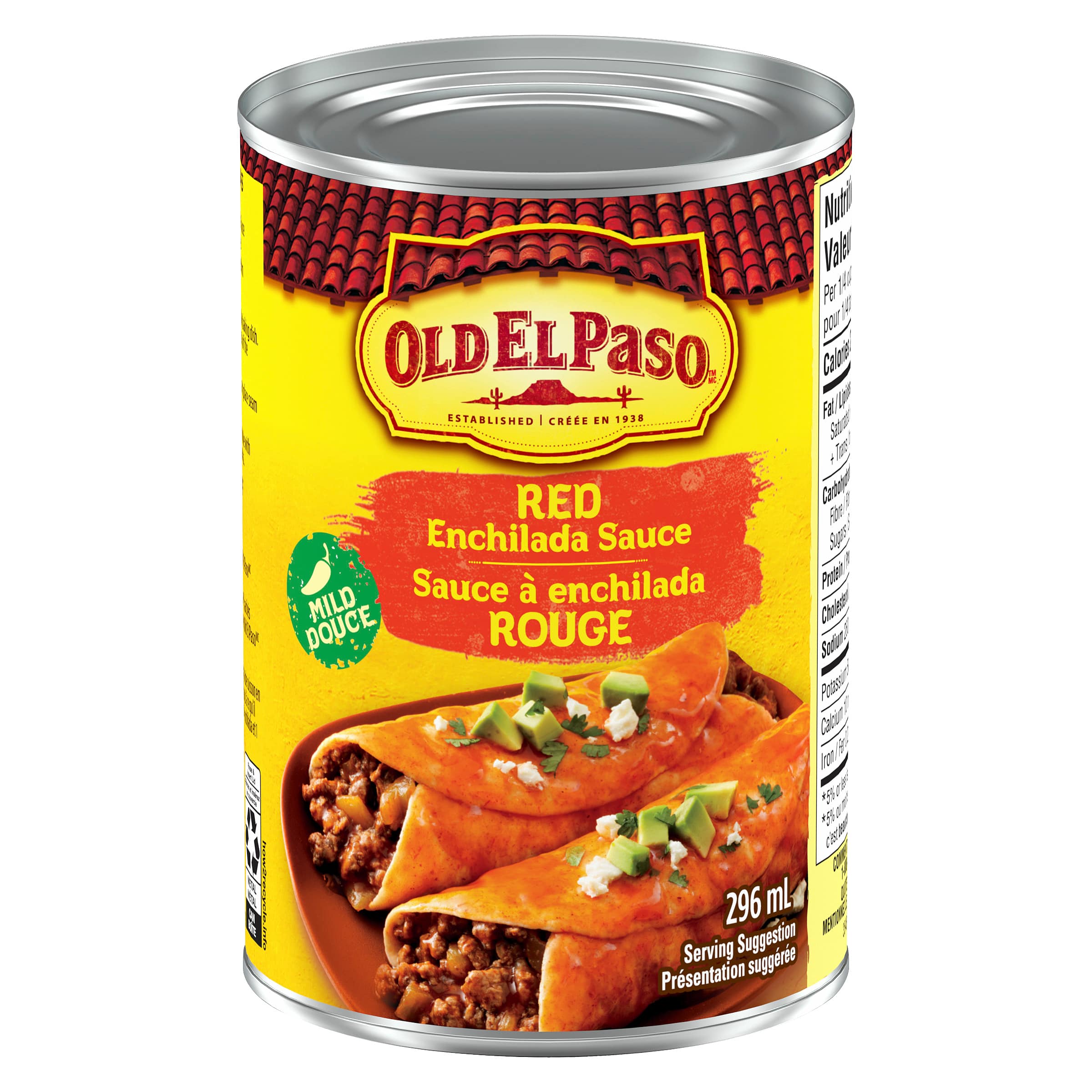 Can of Old El paso Sauce à enchilada rouge douce