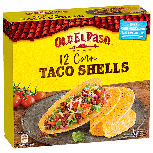 12er-Pack Old El Paso Corn Taco Shells, 156 g