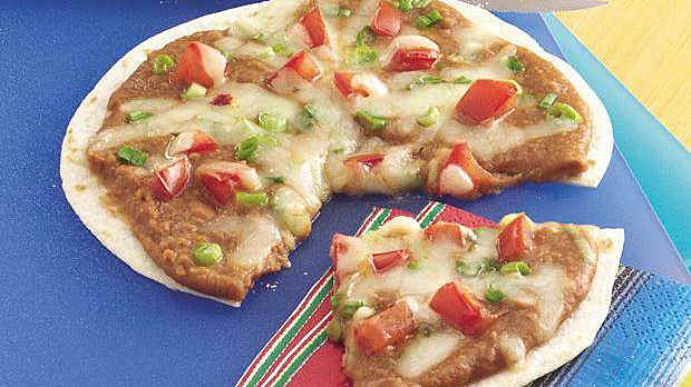 Mexikanische Bohnenpizza