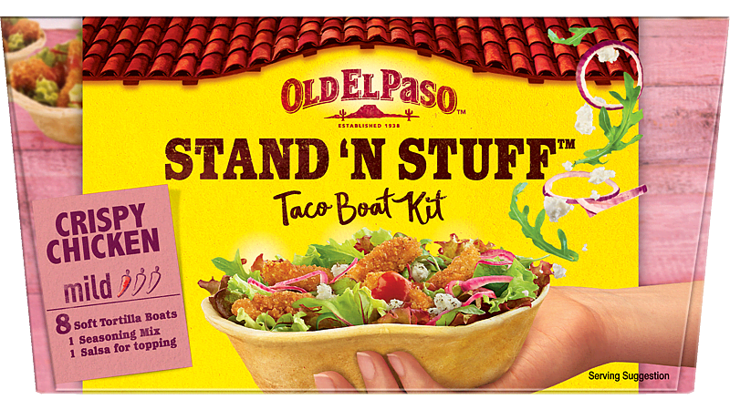 8 Crispy Chicken Mild Taco Boat Kit Sns  