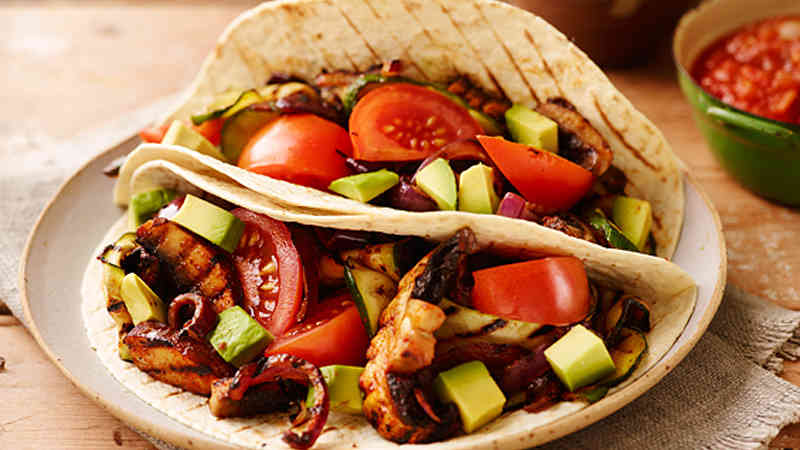 Char-Grilled Veggie Ten Minute Tacos 