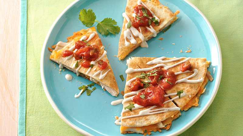 Cheesy Chicken Quesadillas