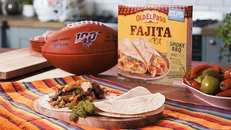 First Down Fajitas - Game Day Food - Old El Paso