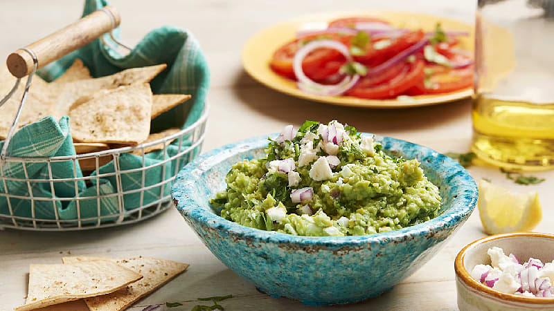 Creamy Greek Guacamole - Mexican Recipes - Old El Paso