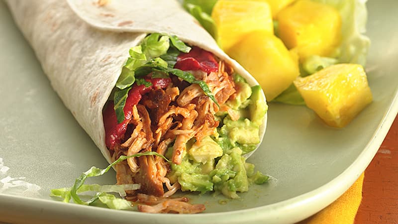 Turkey, Bacon & Avocado Wraps - Mexican Recipes - Old El Paso