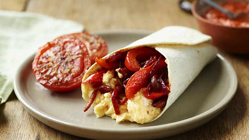 Vegetable Egg Fajitas