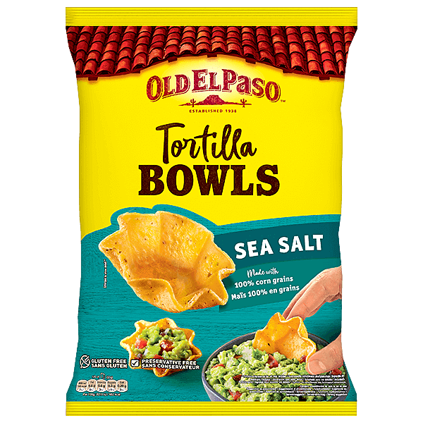en pakke Old El Paso havsalt tortillaboller