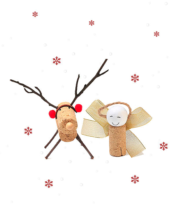 Christmas Cork Decorations