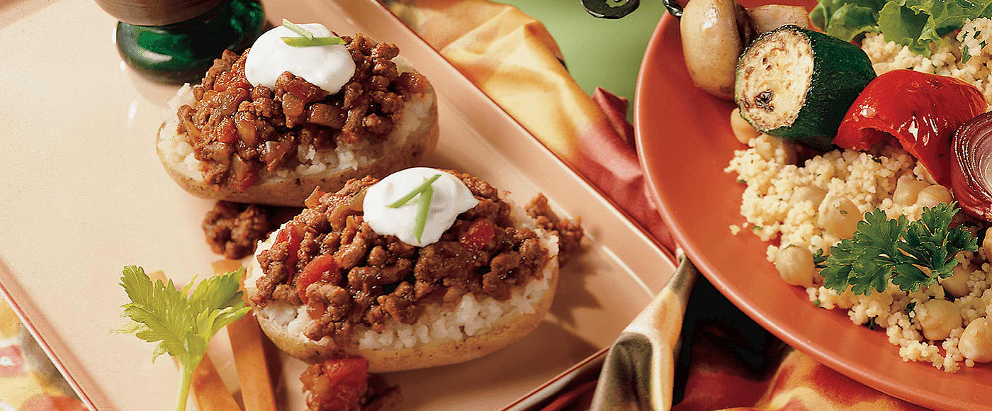 mexi topped potatoes