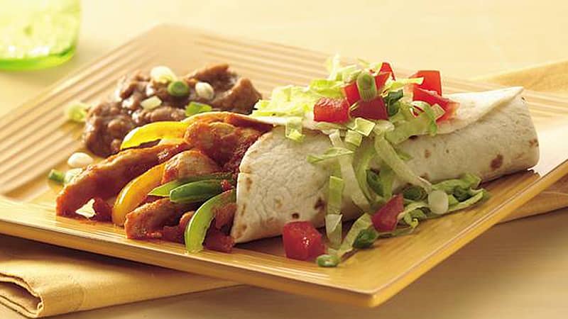 Easy Salsa Chicken Burritos - Mexican Recipes - Old El Paso