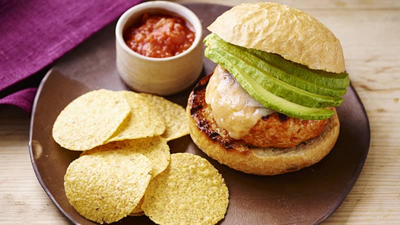 Southwest Ranch Turkey Burgers - Mexican Recipes - Old El Paso