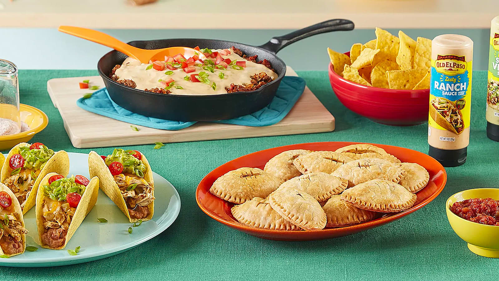 tacos and sauces