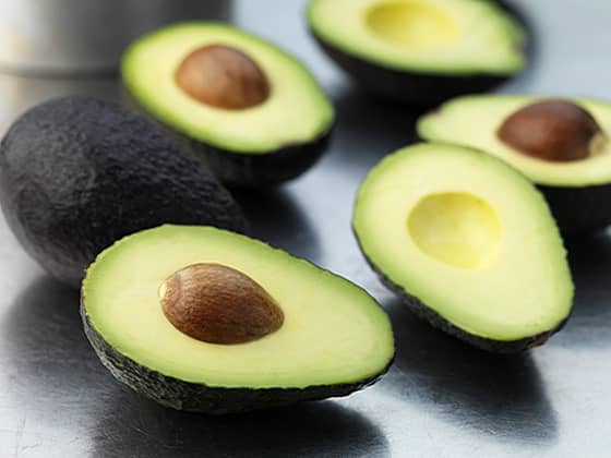 avocado cut in pieces