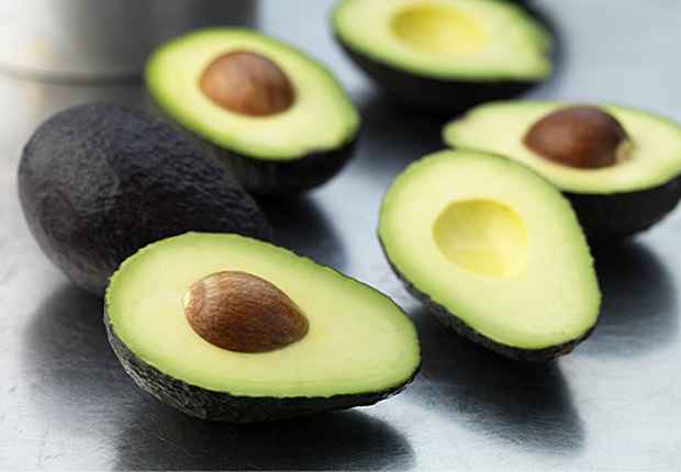 avocado cut in pieces