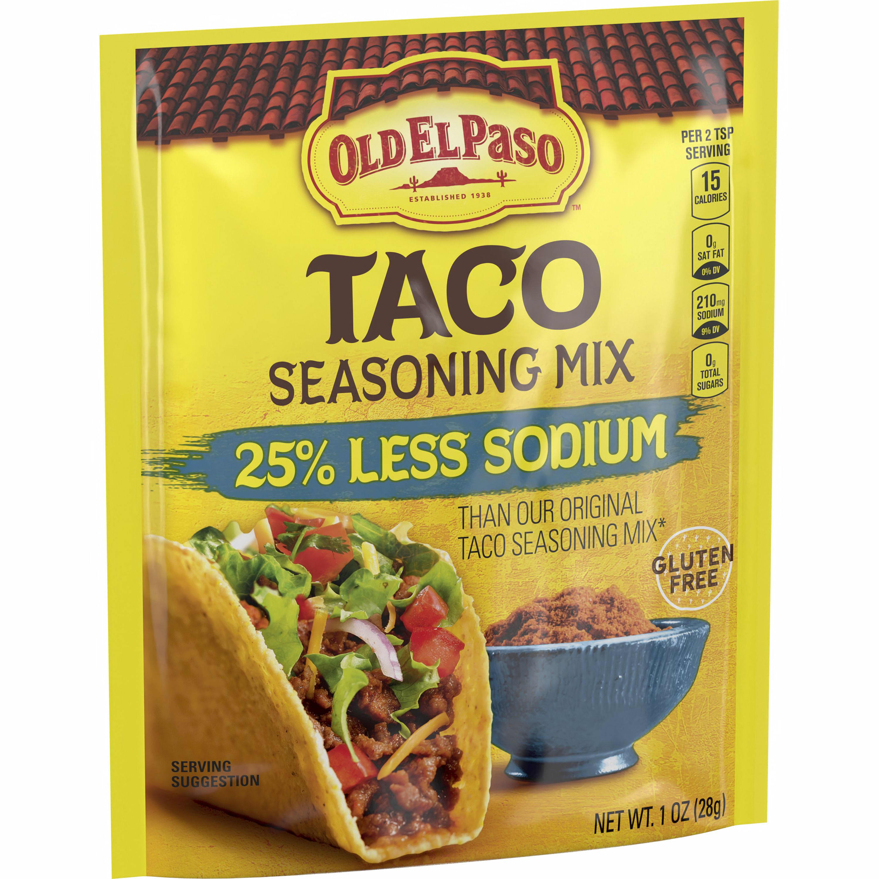 Old El Paso 25% Less Sodium Taco Seasoning Mix