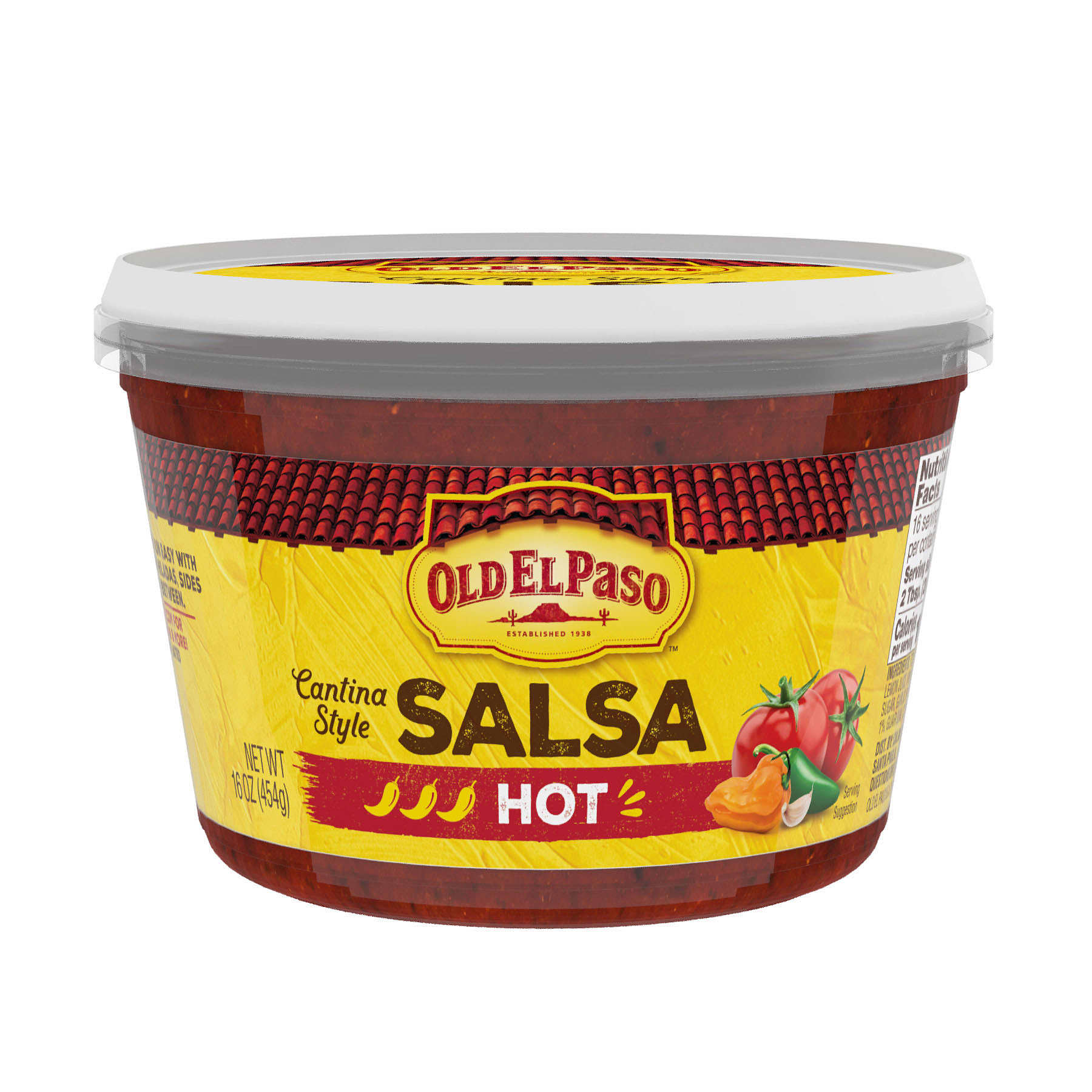 Hot Cantina Style Salsa, 16 oz - Old El Paso