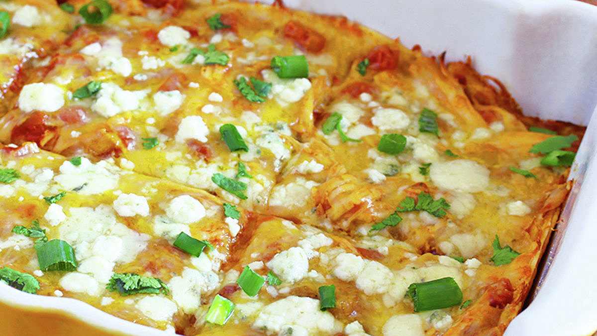 Buffalo Chicken Enchilada Casserole Recipe from Old El Paso - Old El Paso