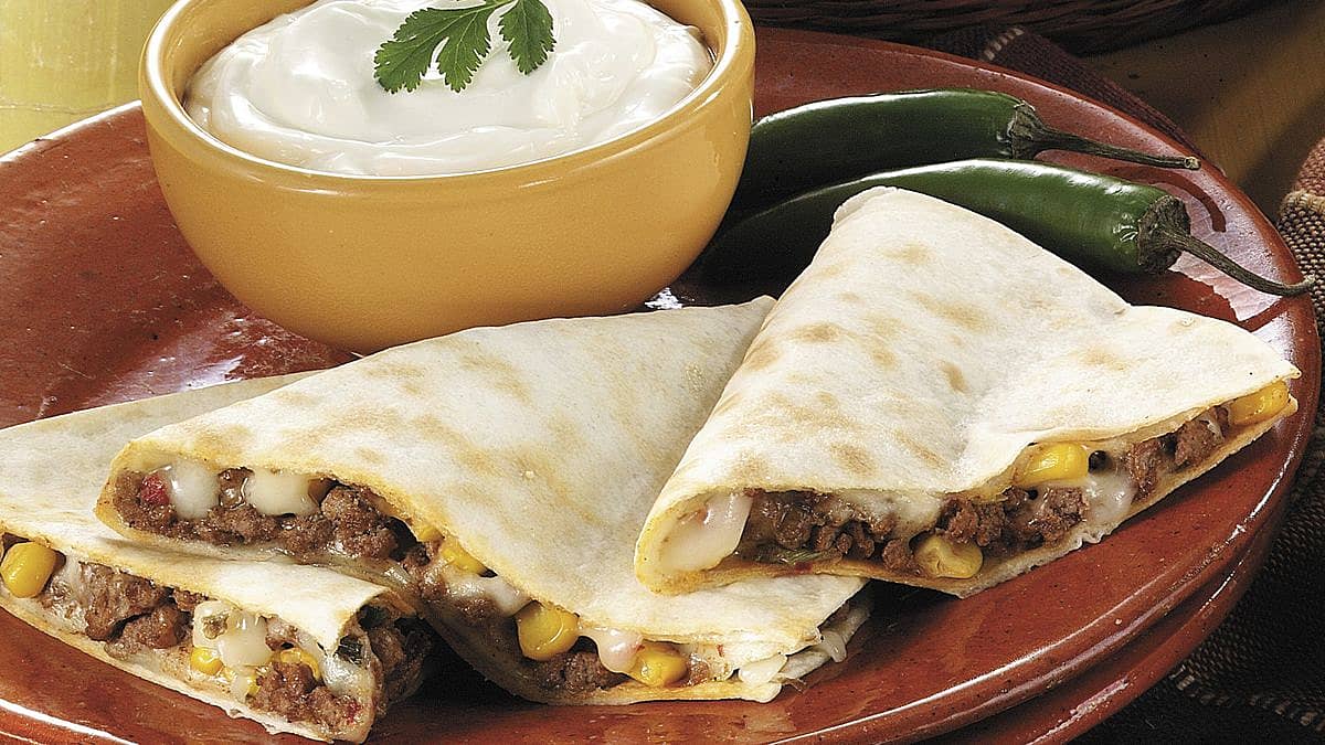 Spicy Beef Quesadillas - Mexican Recipes - Old El Paso