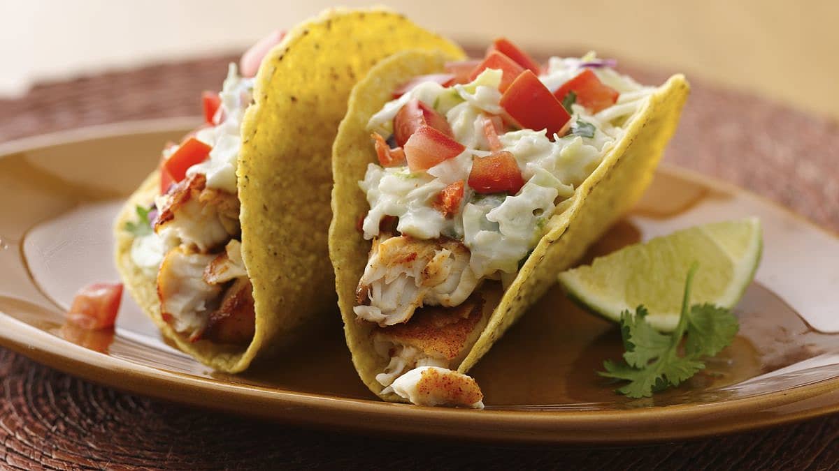 Spicy Fish Tacos - Mexican Recipes - Old El Paso