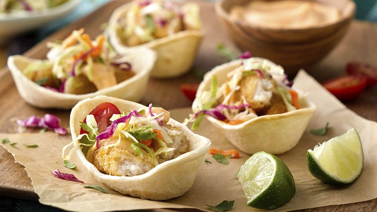 Mini Fish Taco Bowls - Easy Mexican Recipes - Old El Paso