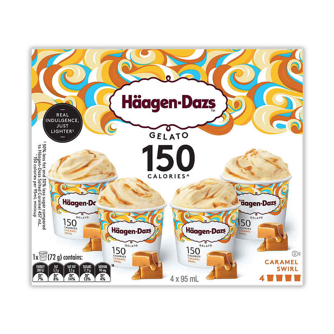 gelato caramel minicup multipack