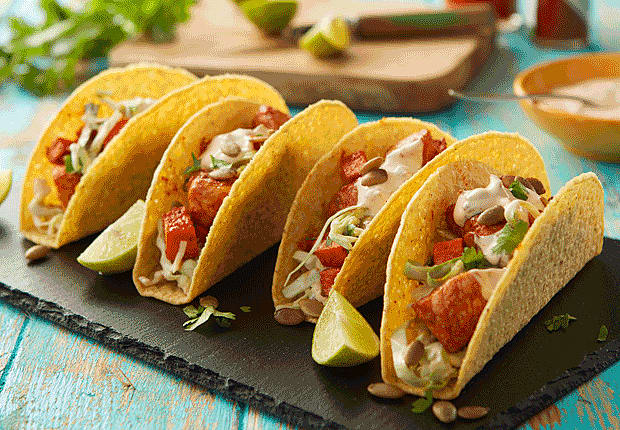Pork and Sweet Potato Tacos with Chipotle Aioli Recipe from Old El Paso ...