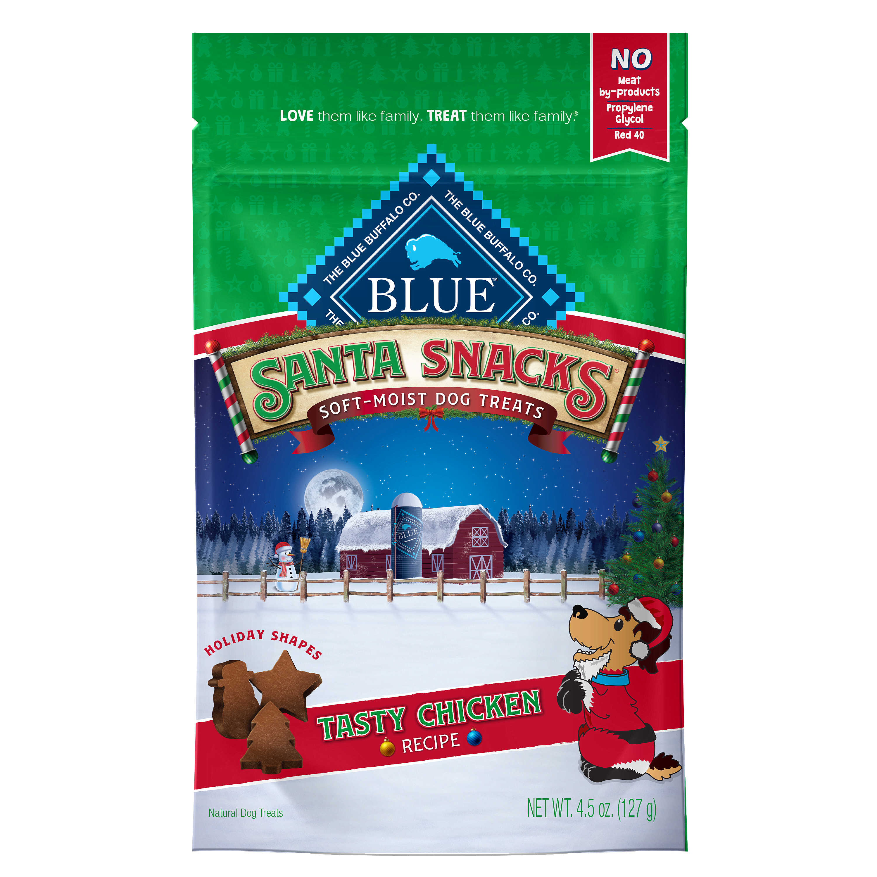 Blue Buffalo santa snacks soft dog treats