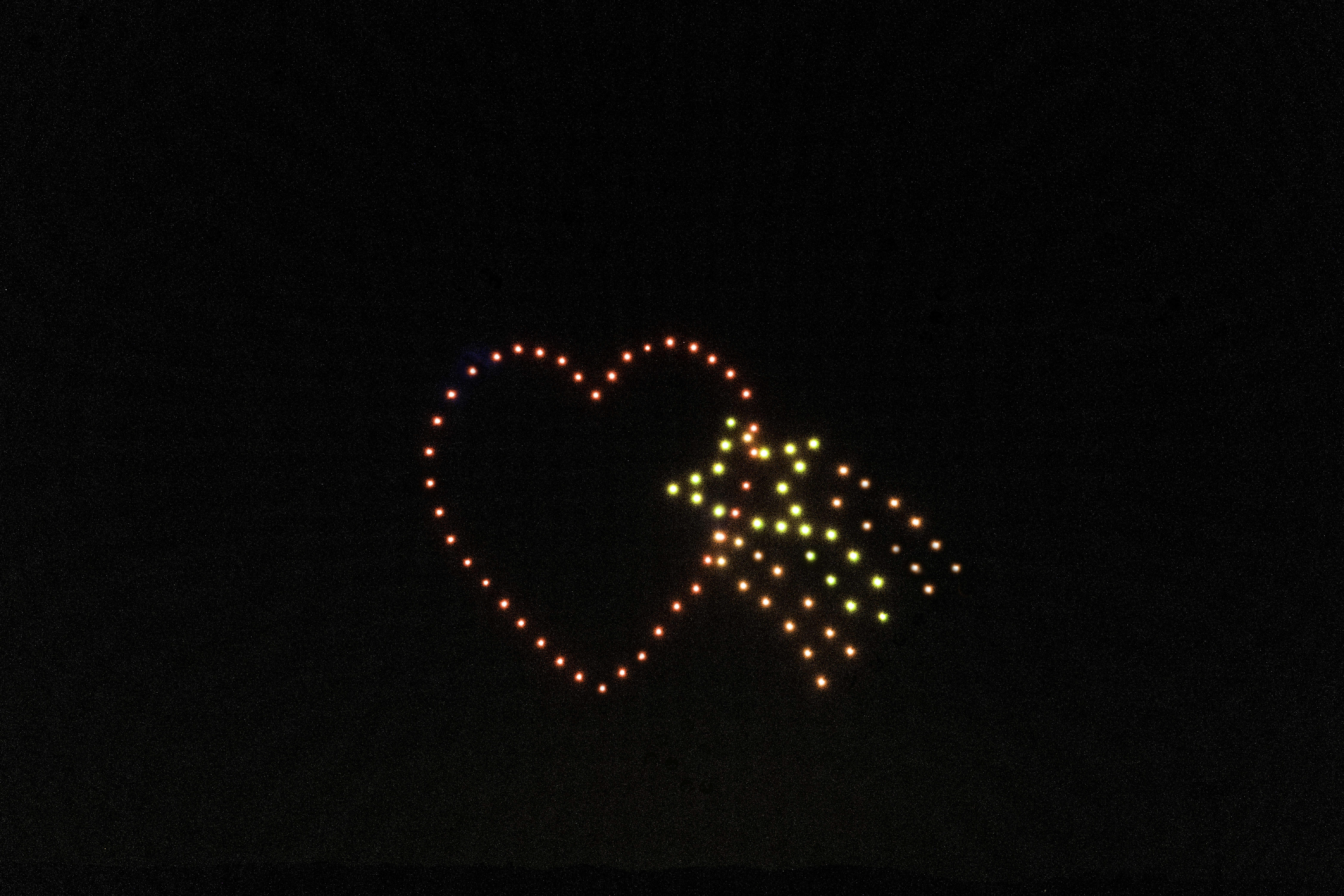 heart charm in the sky