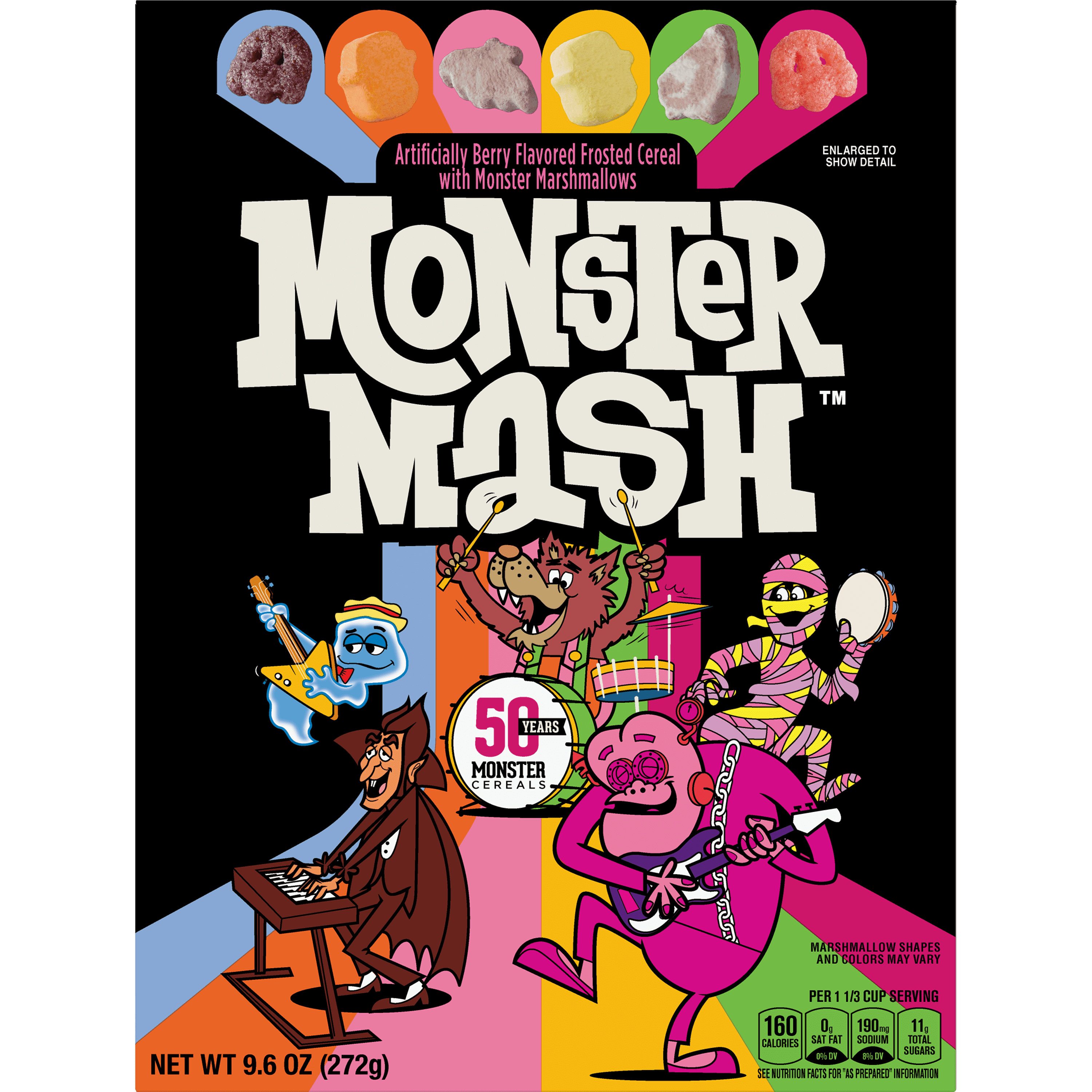 Monster Mash cereal box