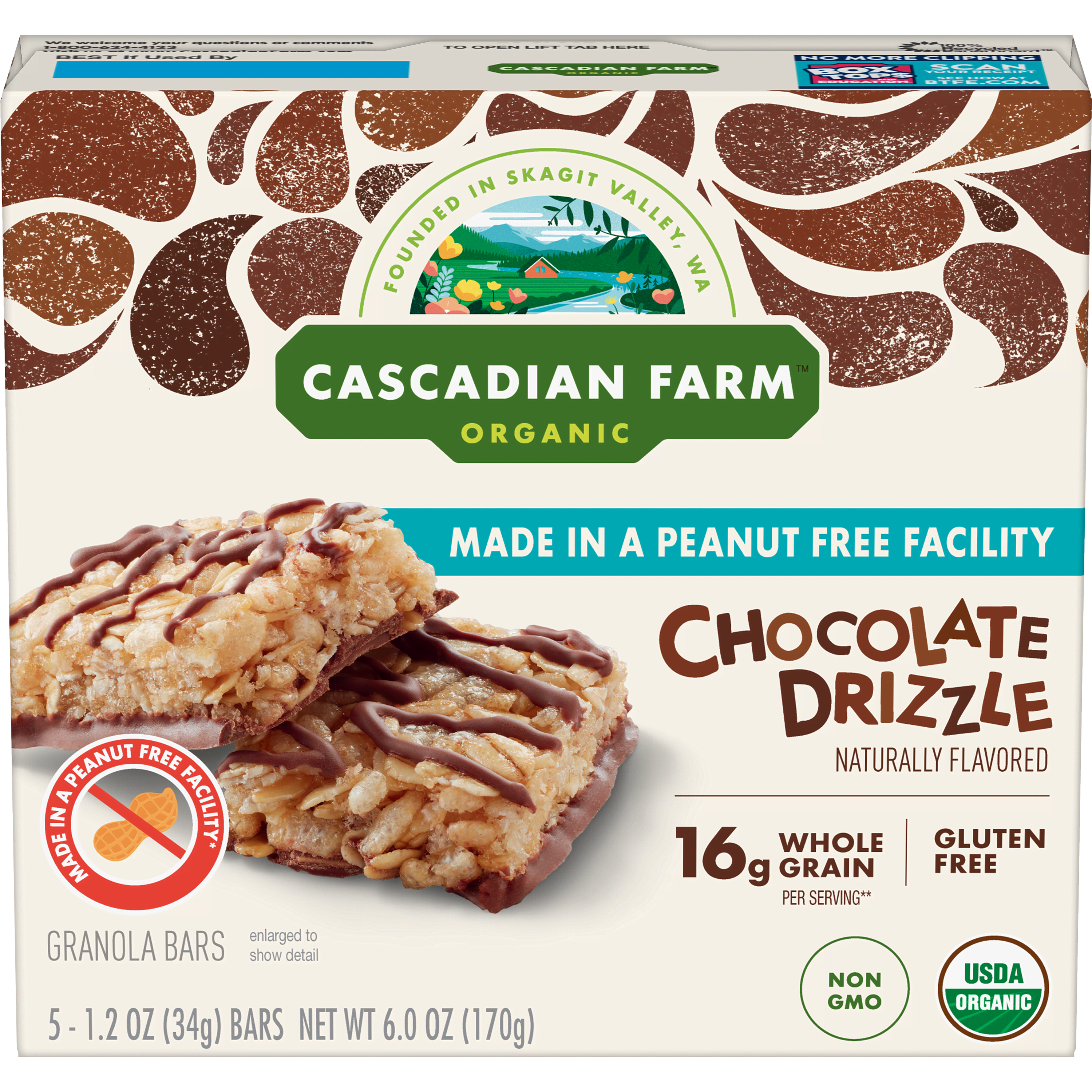 Cascadian Farm Chocolate Drizzle Bars