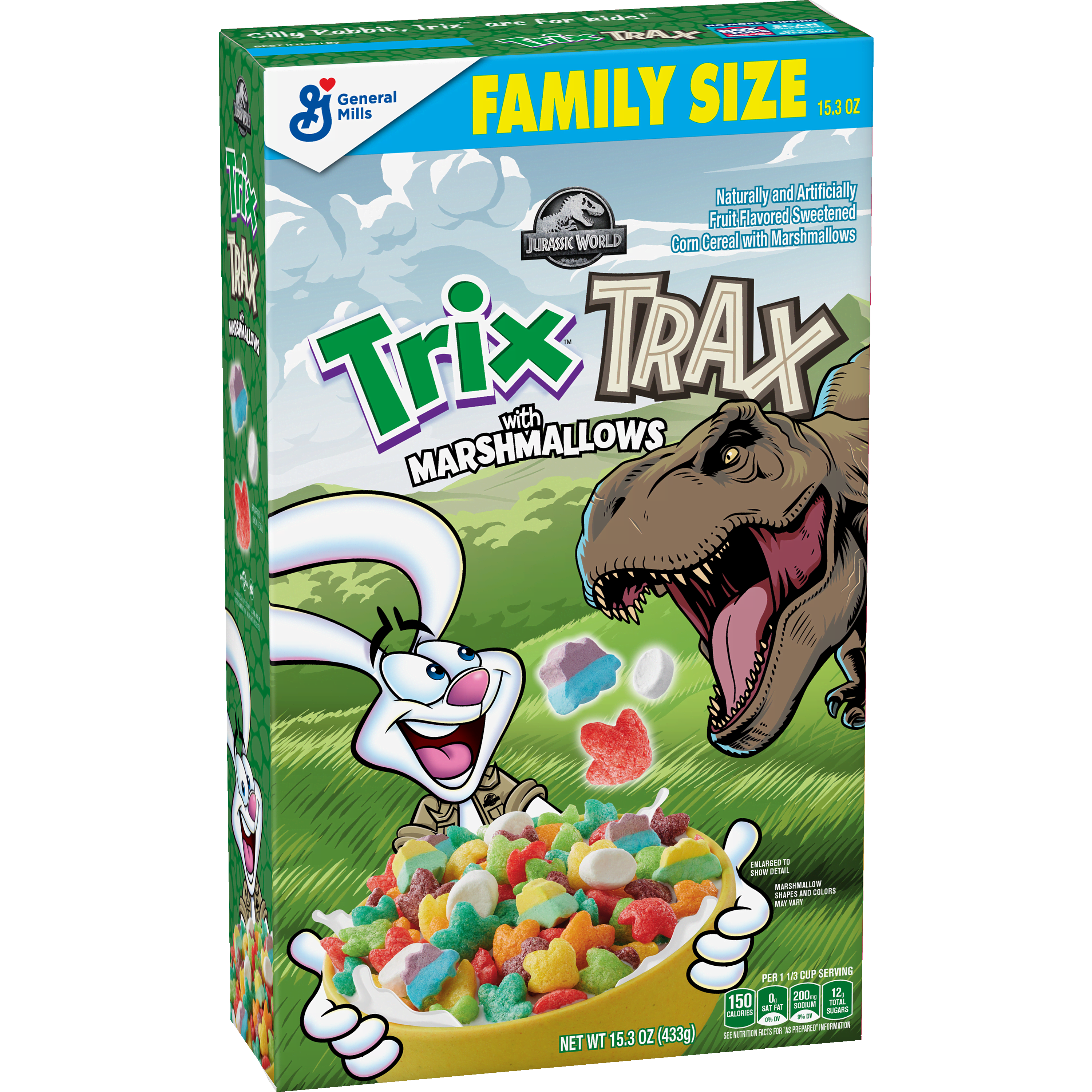 Trix Trax Cereal box