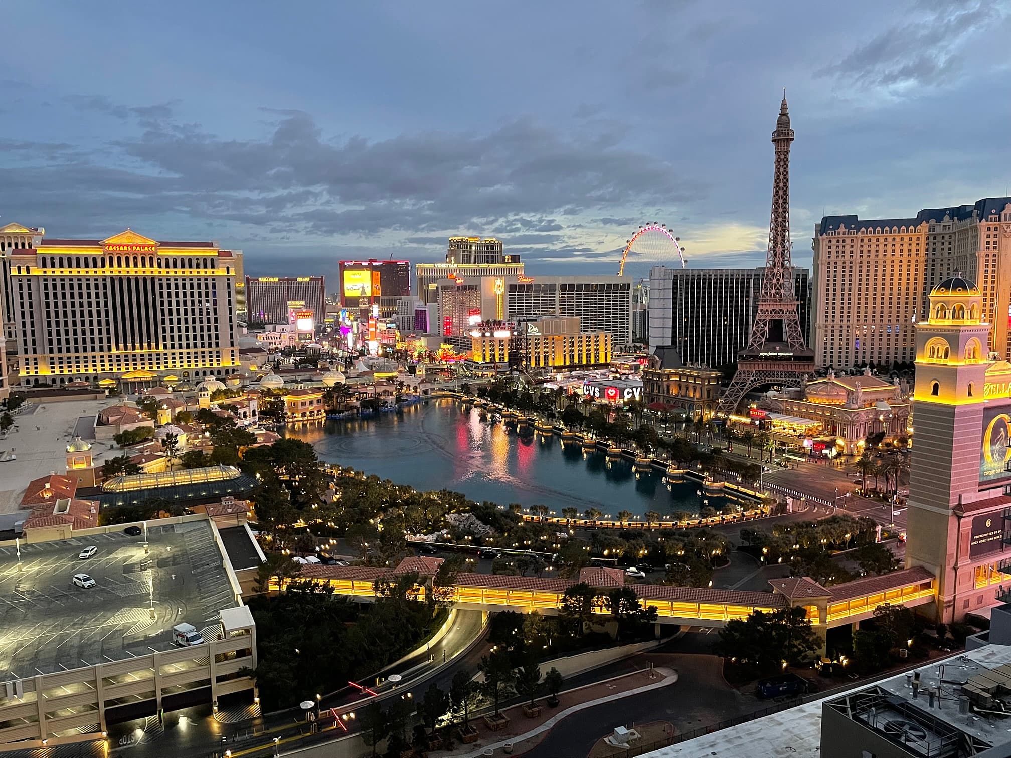 Aerial view of Las Vegas
