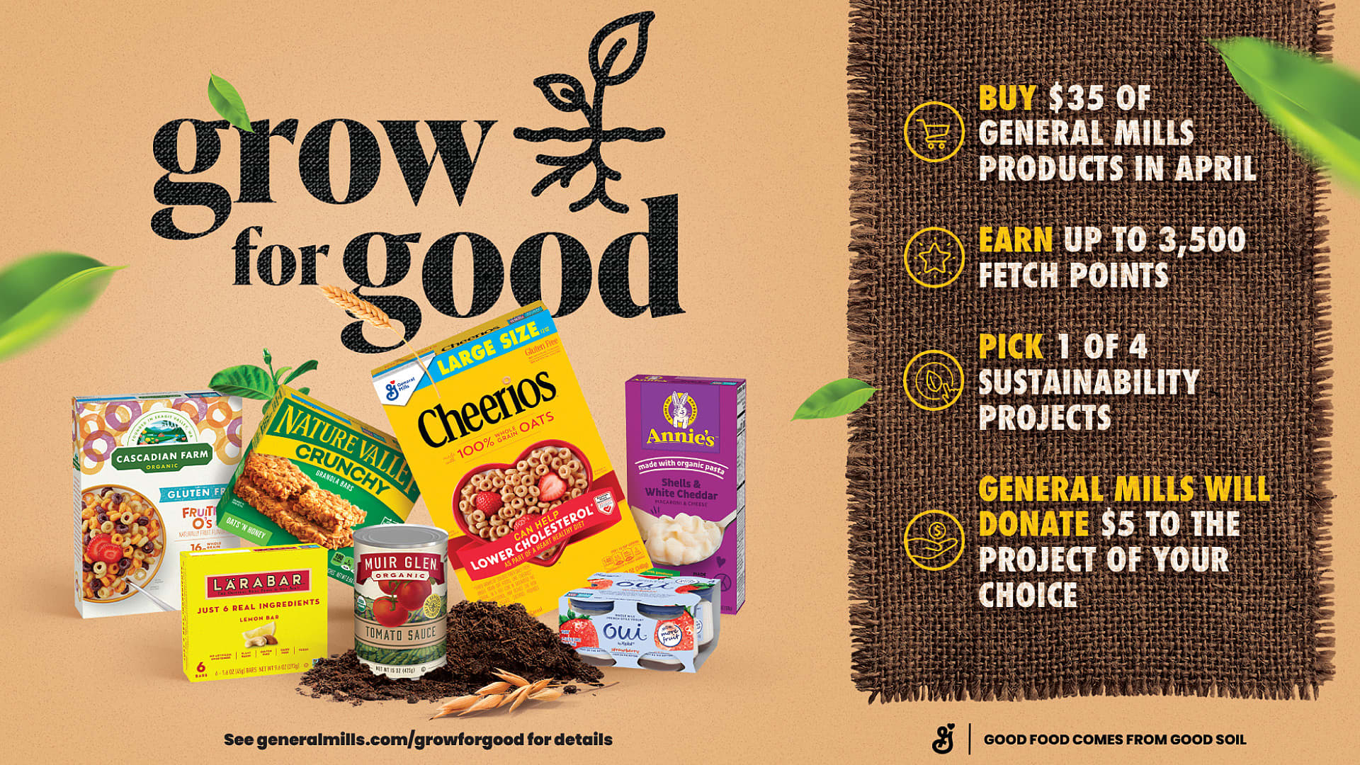 Grow for Good Fetch App advertisement