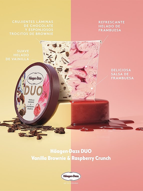 vanilla browine and respberry