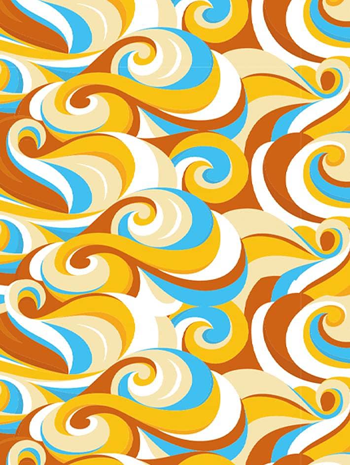 gelato caramel swirl flavour pattern