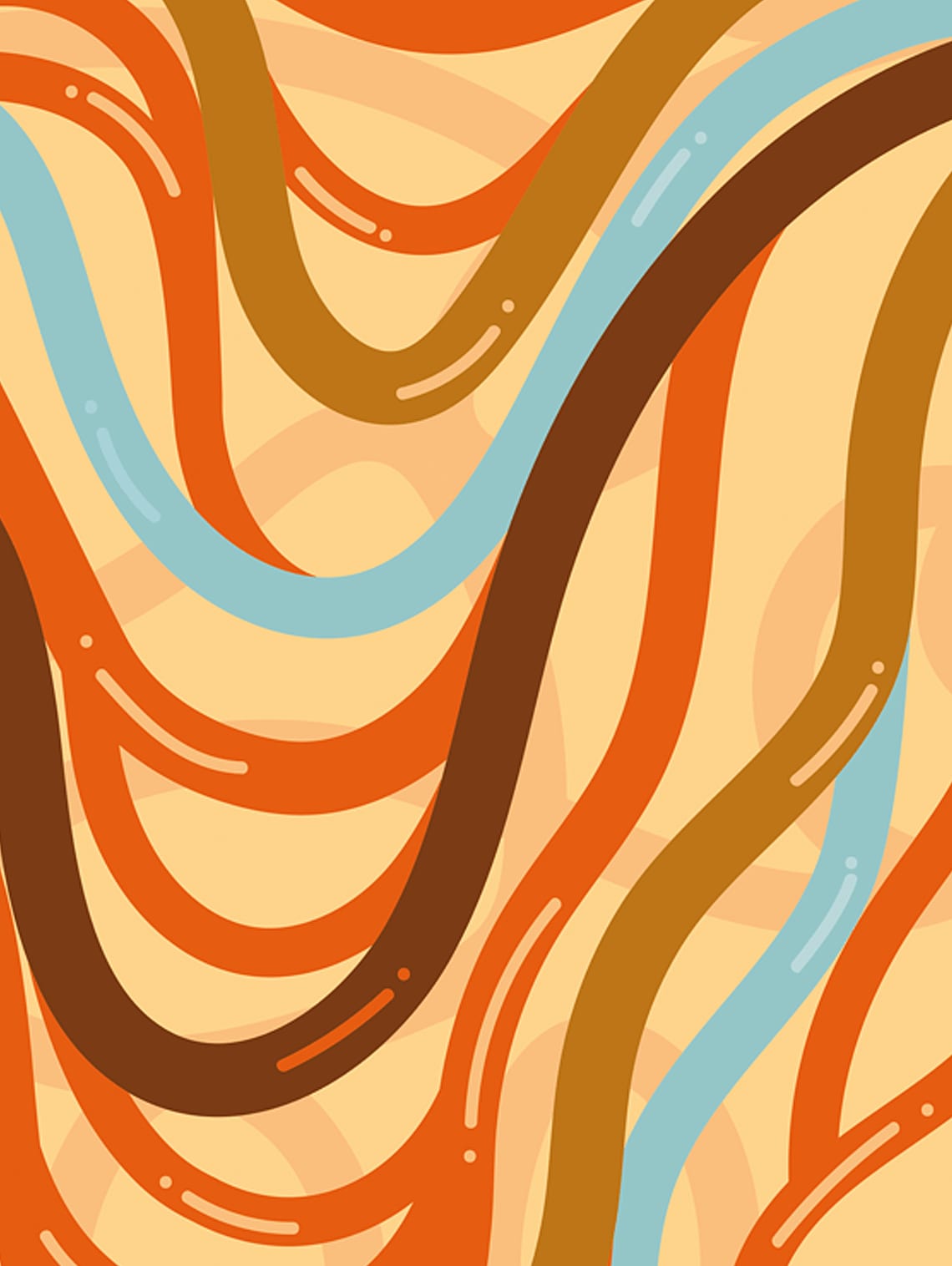 Salted Caramel cheesecake flavour pattern