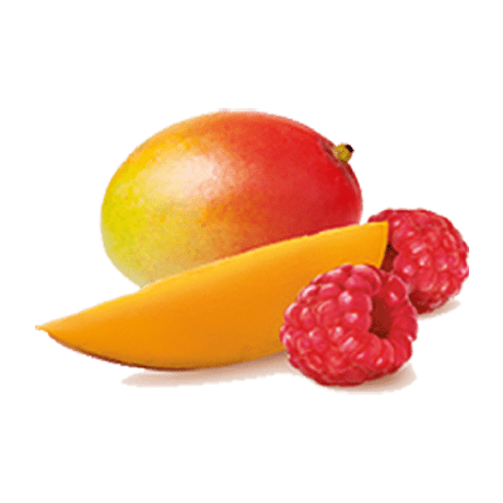 Mango and Raspberry