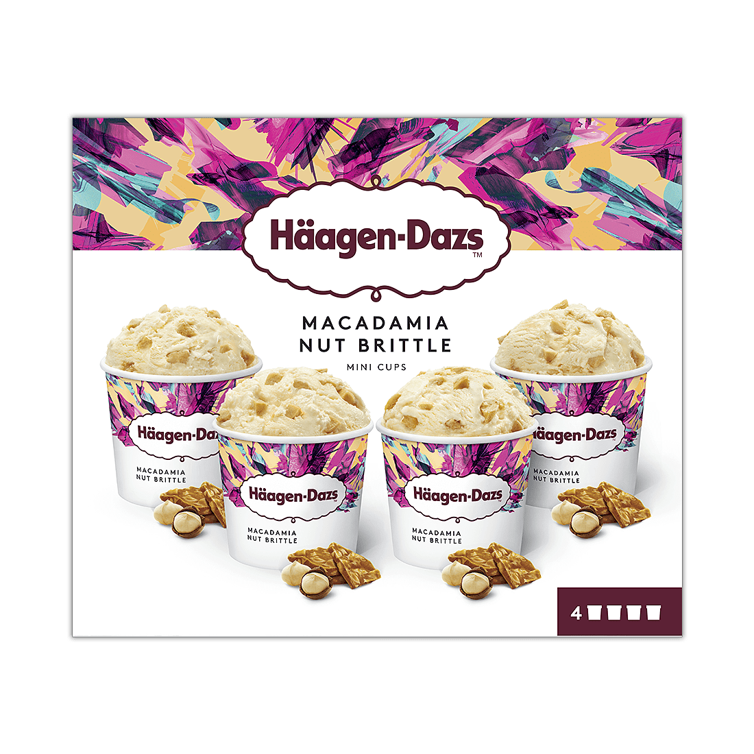 Coffret Minipots Macadamia Nut Brittle HäagenDazs FR