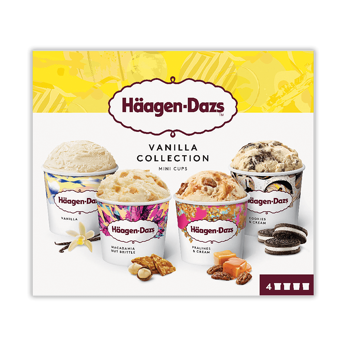 Vanilla Mini Cups Ice Cream Collection Multipack H agen Dazs
