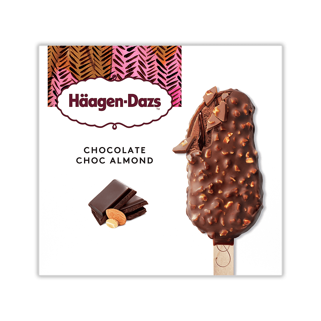 chocolate choc almond stickbar multipack