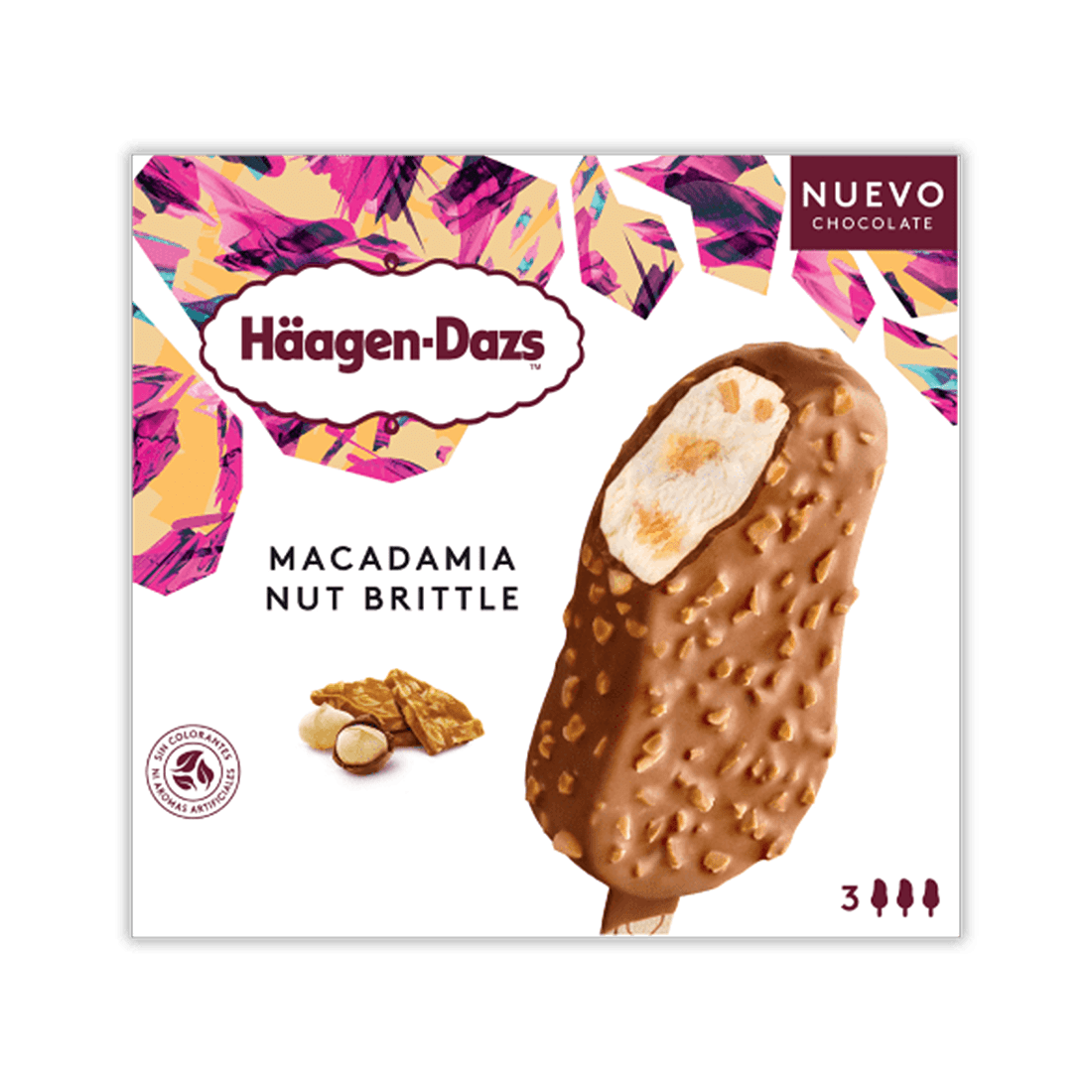 Macadamia nut brittle multipack stickbar