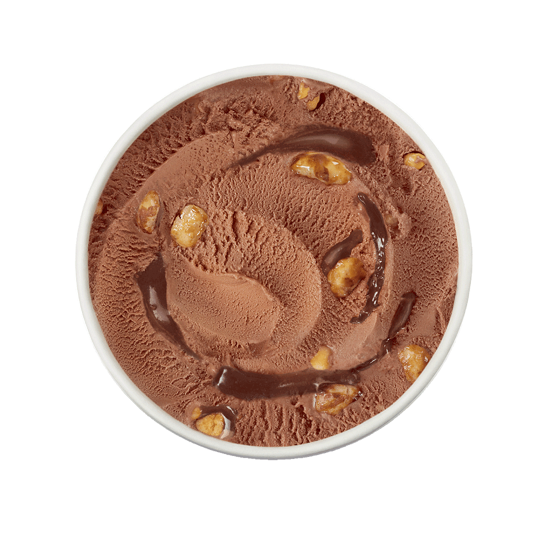Belgian Chocolate And Hazelnut lidd off