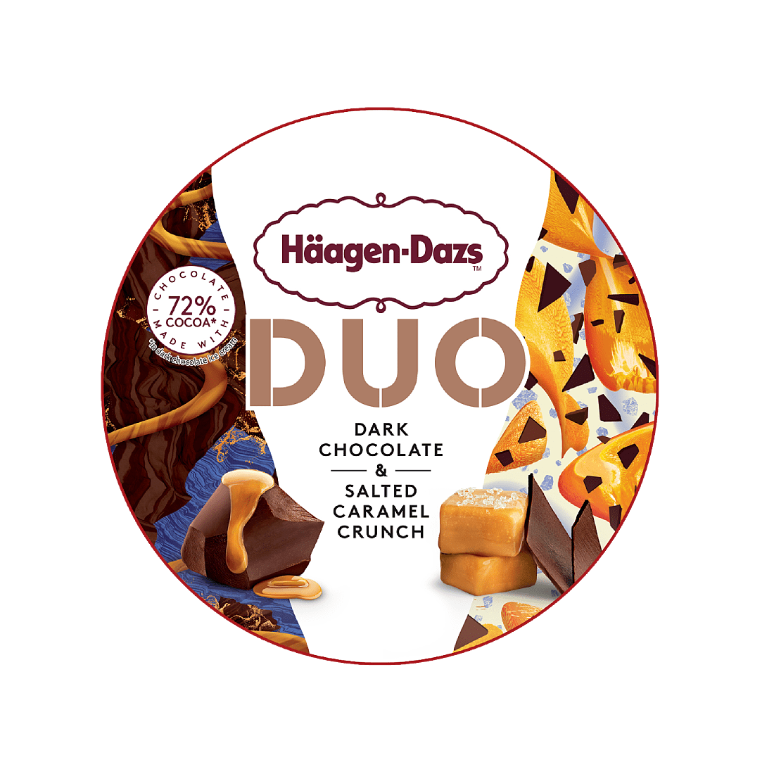 duo dark chcolate salted caramel
