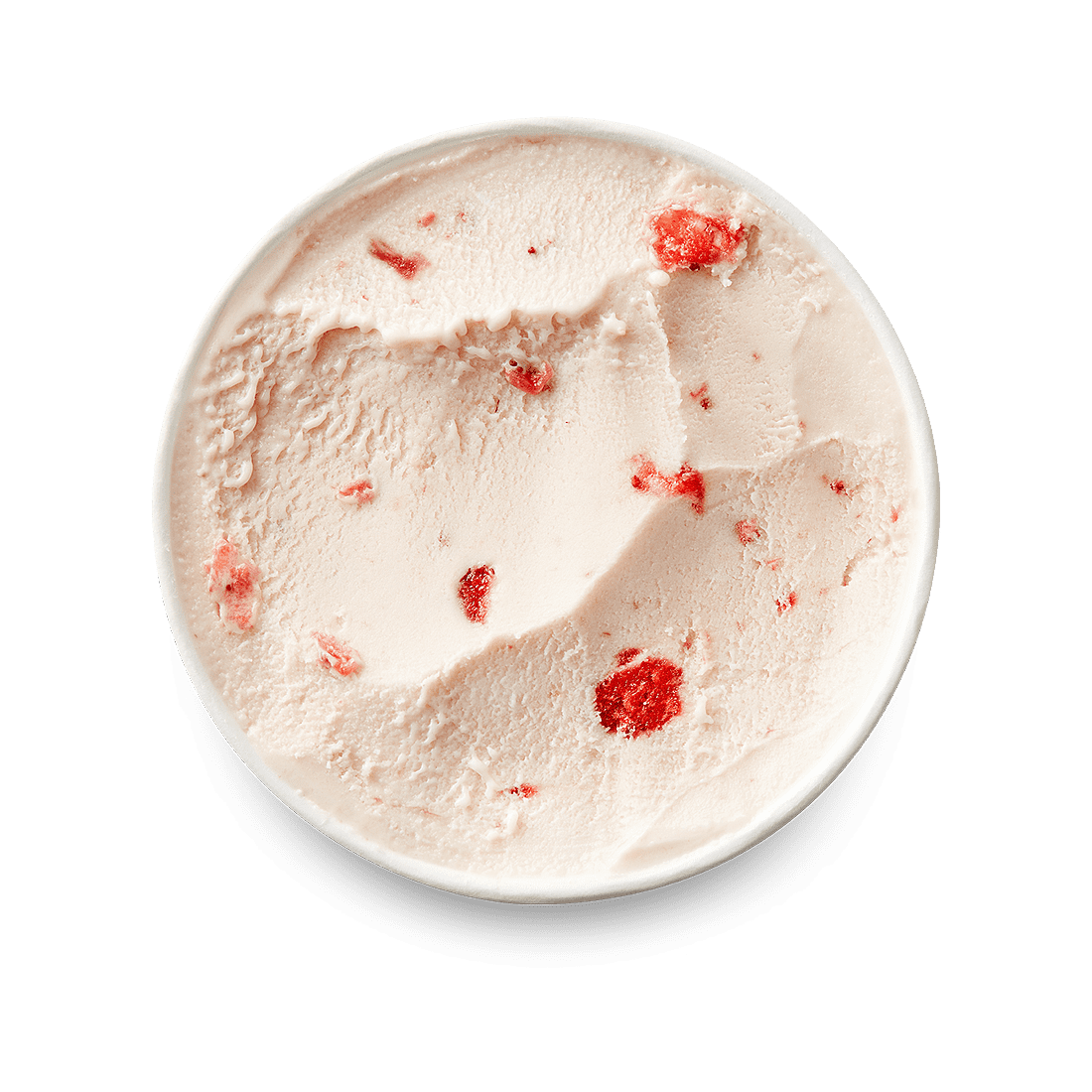 Frozen Yogurt Strawberry lidd off