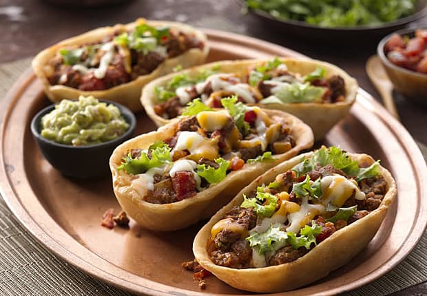 Beef Chimichanga Taco Bowls