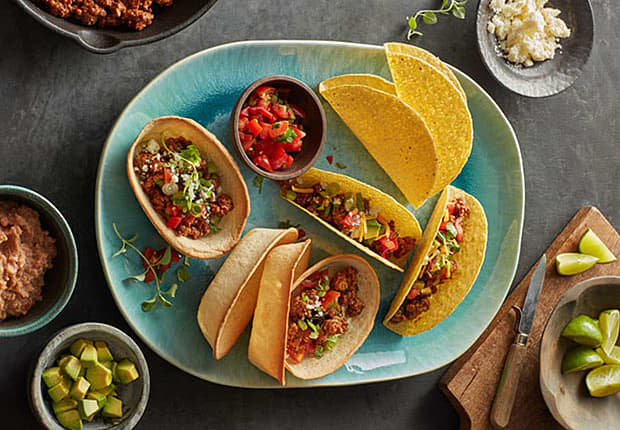 Simple Beef Taco Bowls
