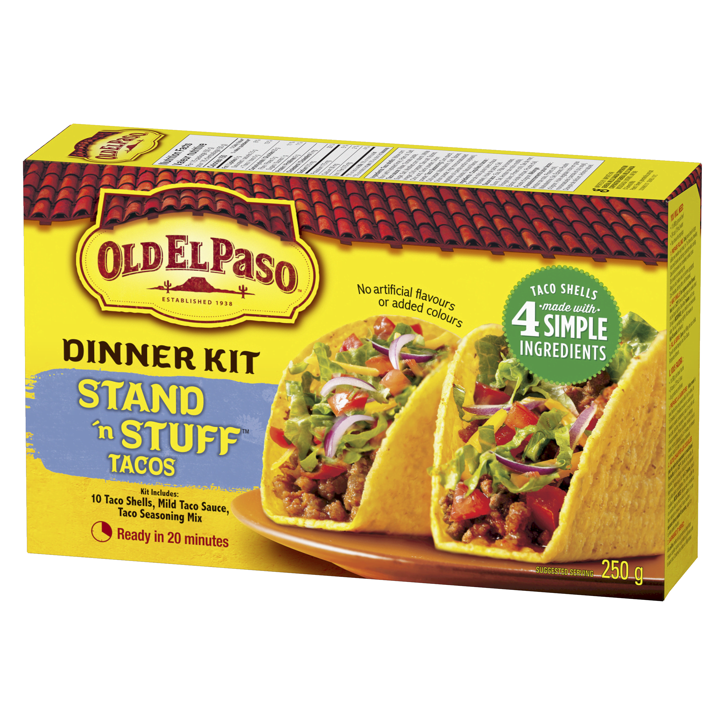 Stand N Stuff Taco Dinner Kit Old El Paso 4915