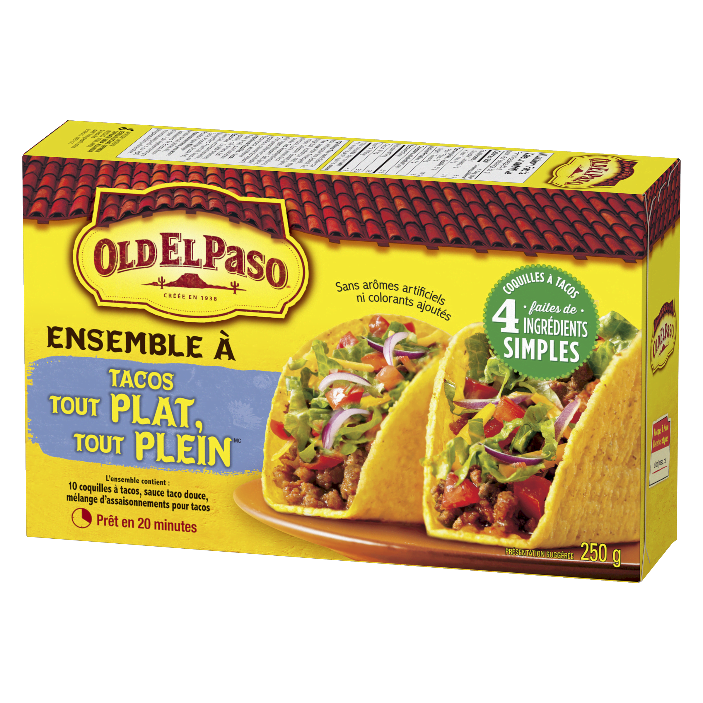 Ensemble à tacos Tout plat tout plein Old El Paso